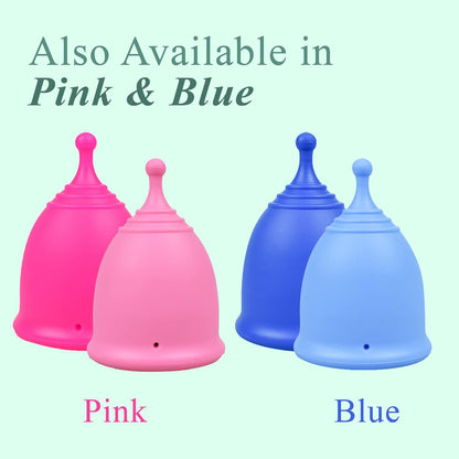 SHORDY Reusable Menstrual Cup (Small) – 2-Pack, 100% Silicone, Eco-Friendly