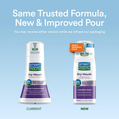 SmartMouth Activated Dry Mouth Mouthwash - Mint, 16 oz, 3 Pack