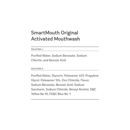 SmartMouth Original Activated Mouthwash – 40 Pack Travel Singles, Fresh Mint