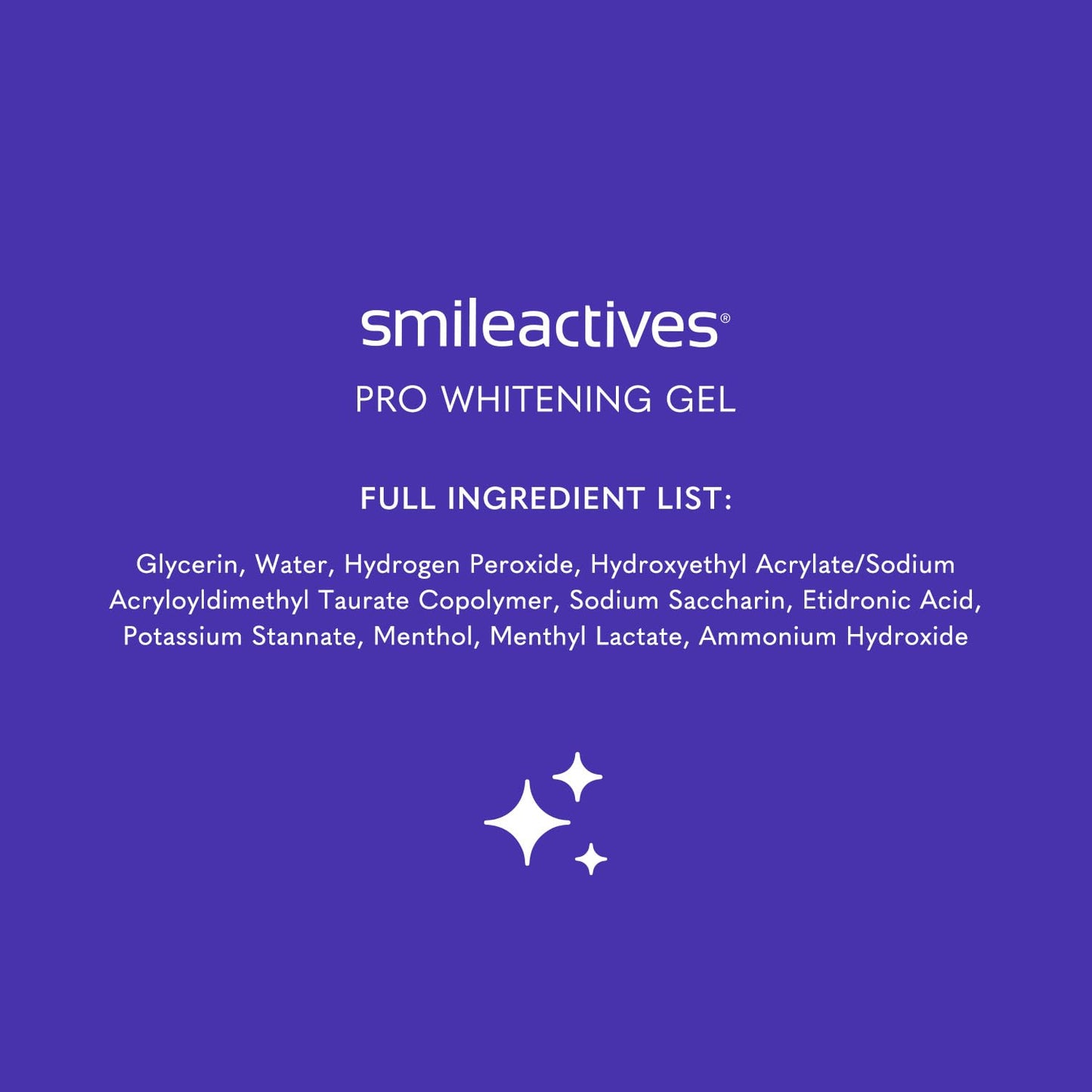 Smileactives Pro Whitening Gel for Toothpaste – 3.8 oz, Hydrogen Peroxide