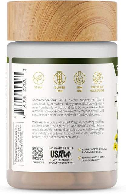 Snap Supplements Liver Health & Detox – 60 Vegetarian Capsules | Liver & Digestive Support