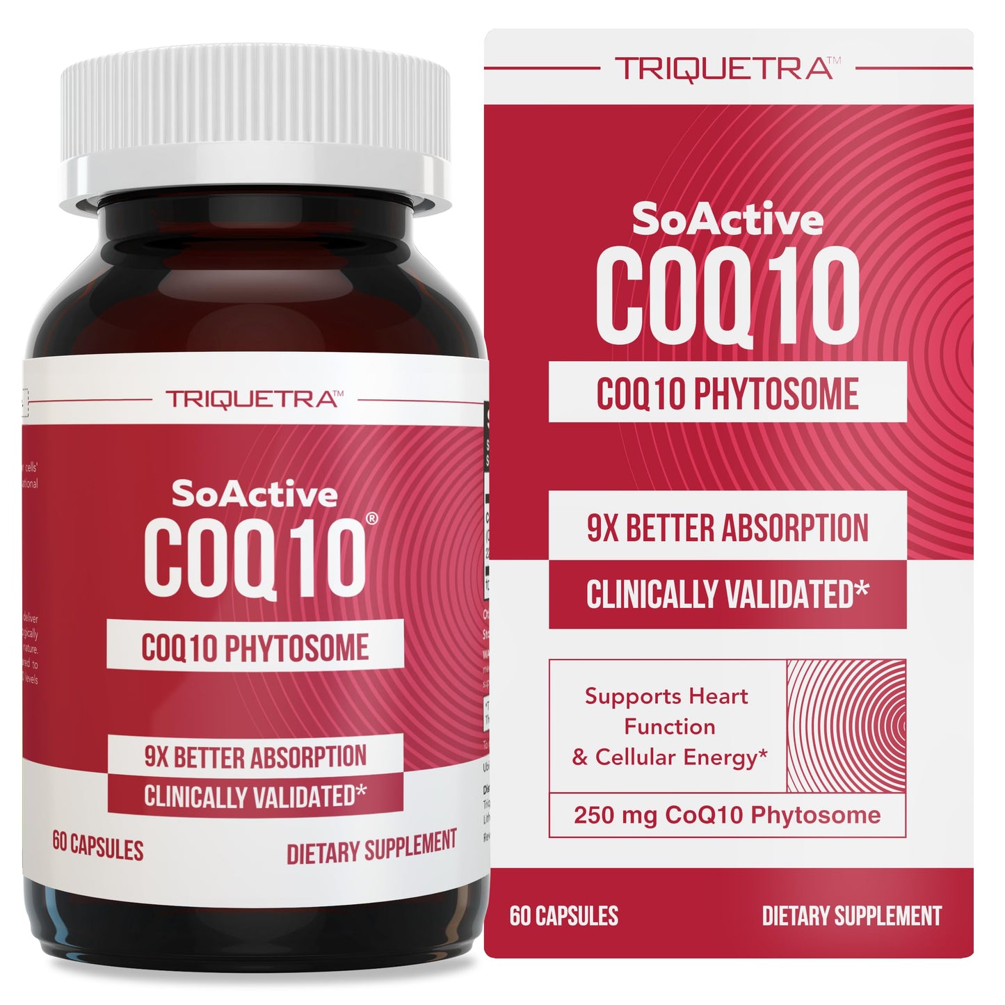 SoActive CoQ10 250 mg Phytosome – 9x Higher Absorption, Cellular Delivery (60 Capsules)