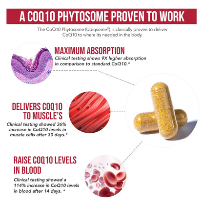 SoActive CoQ10 250 mg Phytosome – 9x Higher Absorption, Cellular Delivery (60 Capsules)