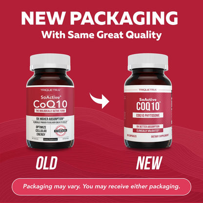 SoActive CoQ10 250 mg Phytosome – 9x Higher Absorption, Cellular Delivery (60 Capsules)