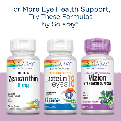 SOLARAY Bilberry 42 mg - Eye Health & Circulation (Vegan, 120 VegCaps)