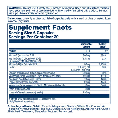 Solaray Calcium Citrate Supreme 800mg – Advanced Bone Support (30 Servings, 180 VegCaps)