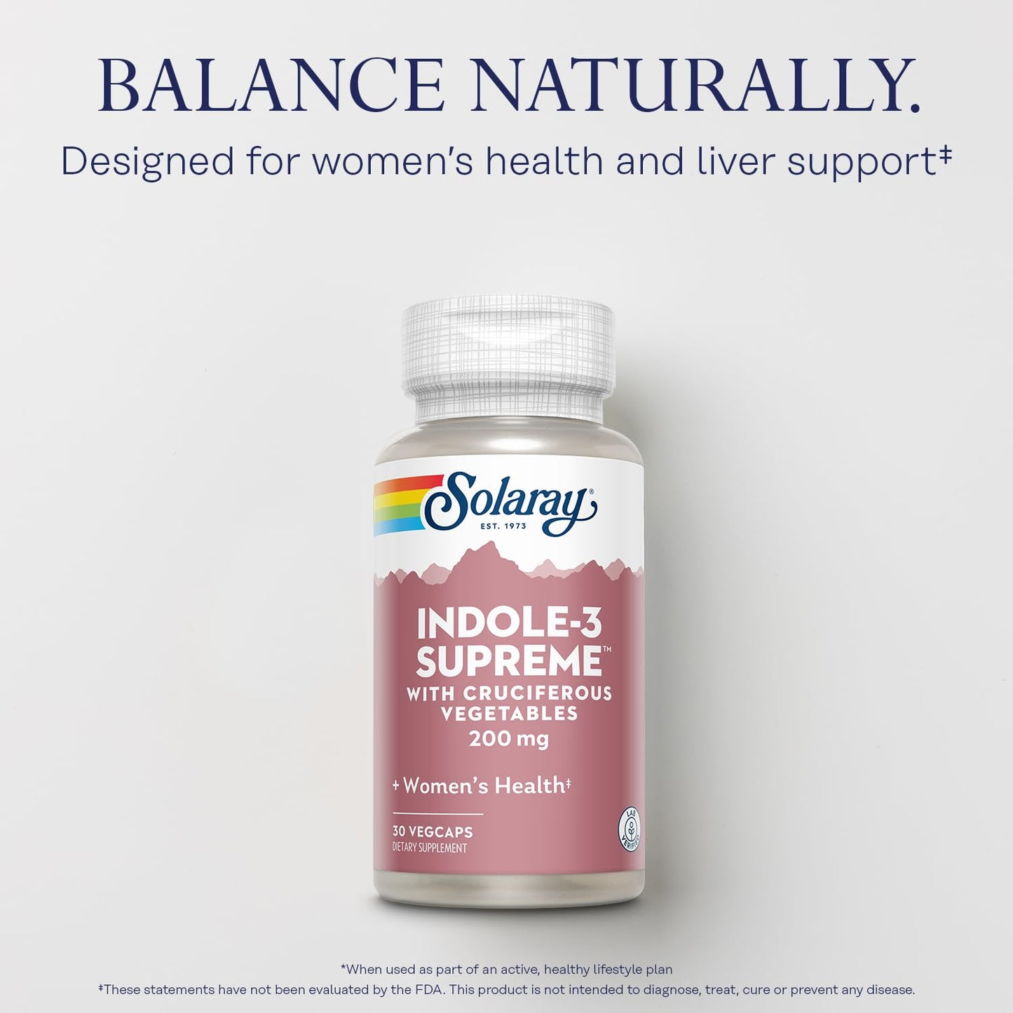 SOLARAY Indole-3 Supreme with Cruciferous Vegetables - Women's Health