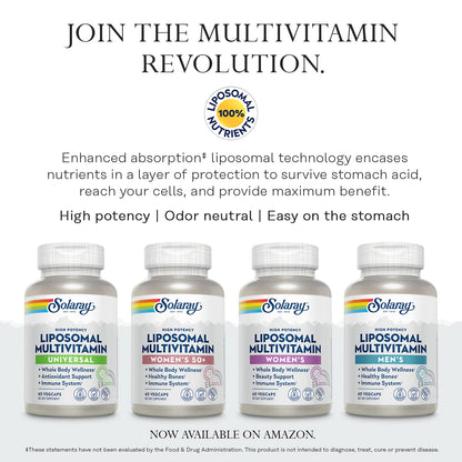 SOLARAY Once Daily High Energy Multivitamin – Iron Free, Immune Support, 30 Servings