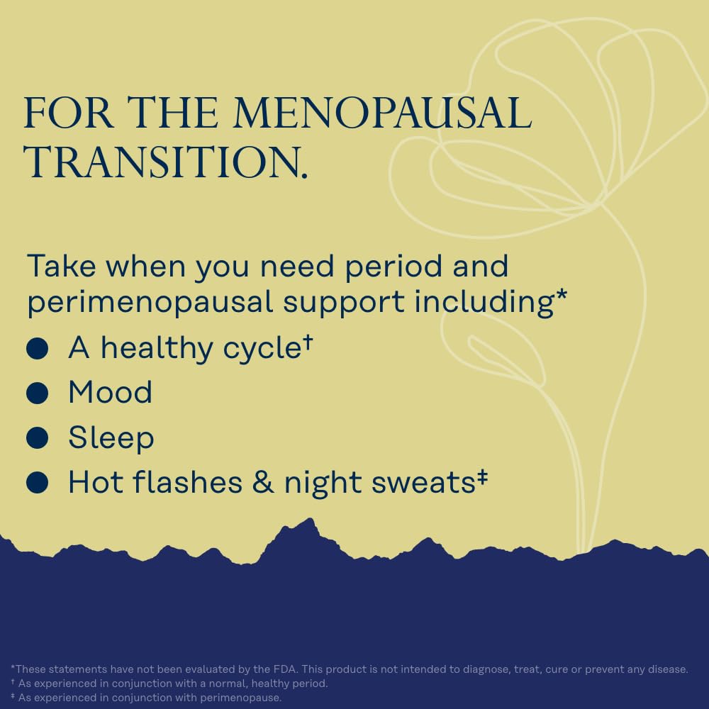 SOLARAY Perimenopause Life Stages – Natural Perimenopause Supplements for Women | No Hormones, 60-Day Guarantee