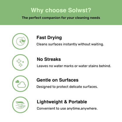 SOLWST Optix Lens Cleaning Wipes - 200 Pre-Moistened, Individually Wrapped Wipes for Eyeglasses, Lenses, Tablets & Screens