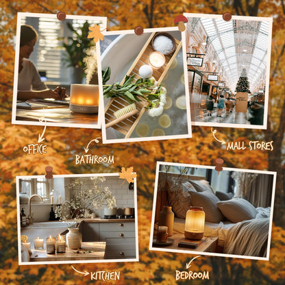 Soulorigin Autumn Fragrance Oils Set | Pumpkin Spice, Apple Pie, Cinnamon for Diffusers & Candles
