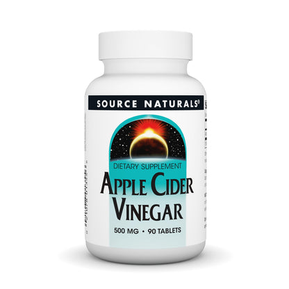 Source Naturals Apple Cider Vinegar 500mg, 90 Tablets - Dietary Supplement