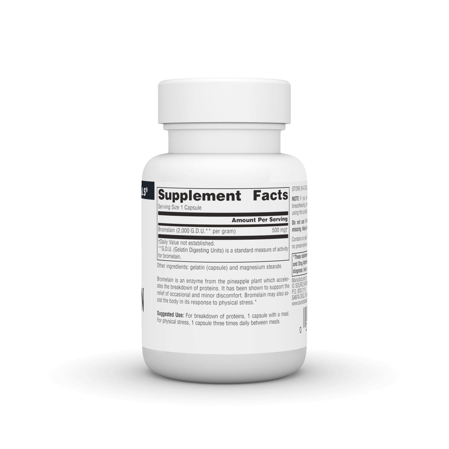 Source Naturals Pineapple Enzyme Bromelain - 2,000 GDU/GRAM - 500mg - 30 Capsules