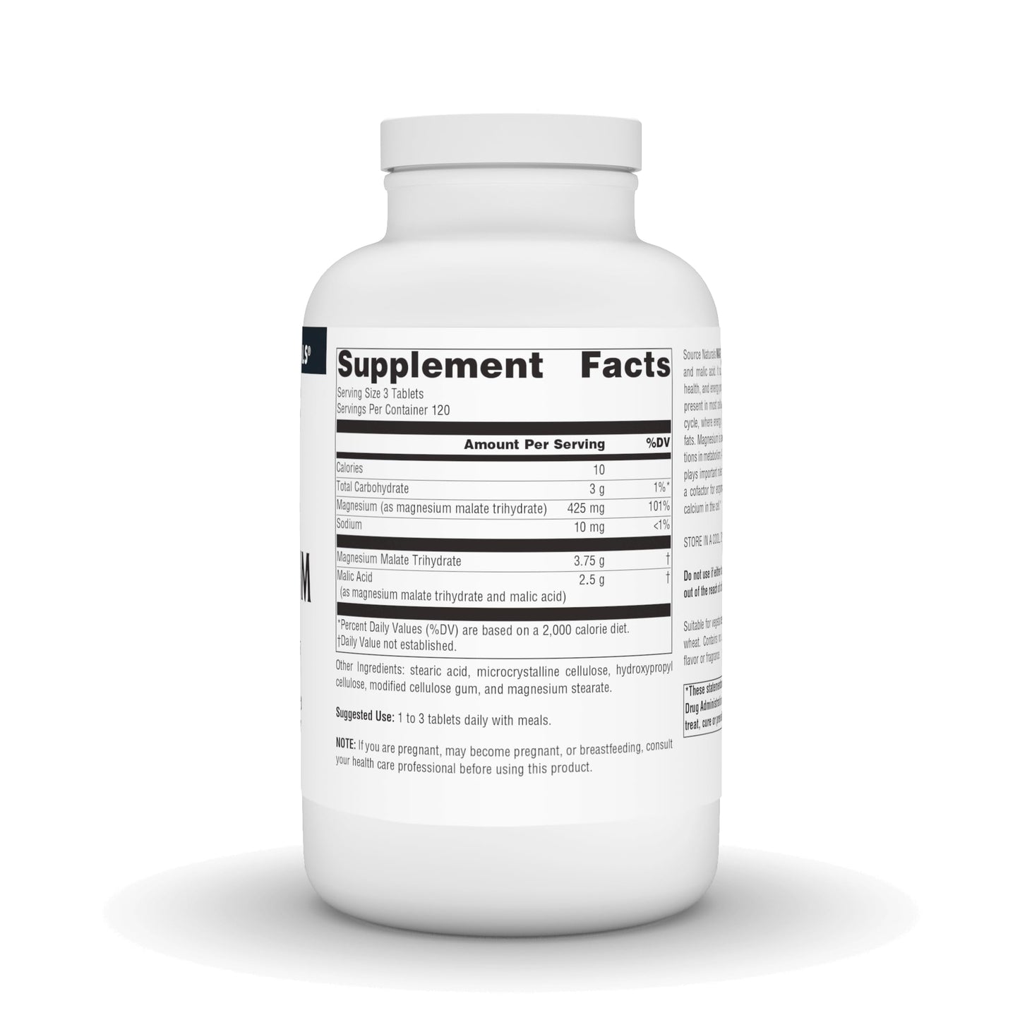 Source Naturals Magnesium Malate 3750 mg per Serving - for Energy Production* - 360 Tablets