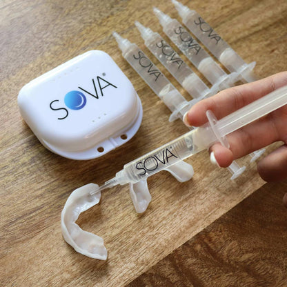 SOVA White Teeth Whitening Replacement Gel – Non-Peroxide, 5 Pack