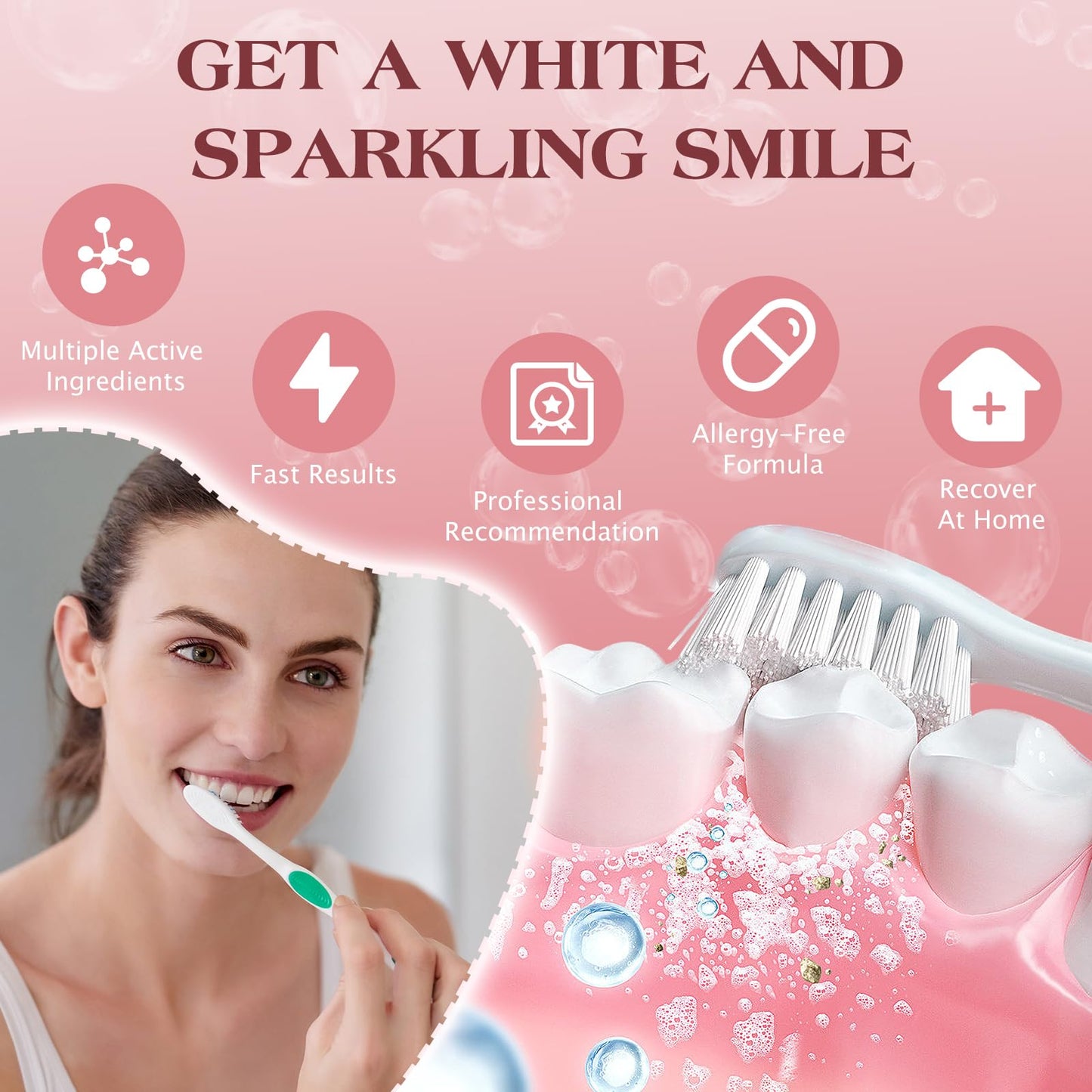 SP-8 Probiotic Ultra Whitening Toothpaste Upgraded 2.0 – Fluoride-Free, Probiotic-Infused Formula for Gum Health, Enamel Strength & Fresh Breath