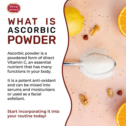 Spicy World Ascorbic Acid 1 lb – Pure Vitamin C Powder (USP, Food Grade)