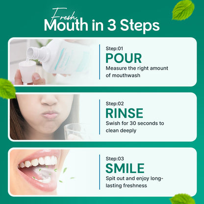 SprinJene Alcohol Free Mouthwash with Xylitol – Fluoride Free, Vegan, Made in USA