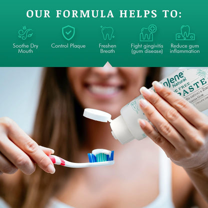 SprinJene Fluoride-Free Clove & Mint Toothpaste – Gum Care with Black Seed Oil & Zinc (USA Made) – 4 Pack