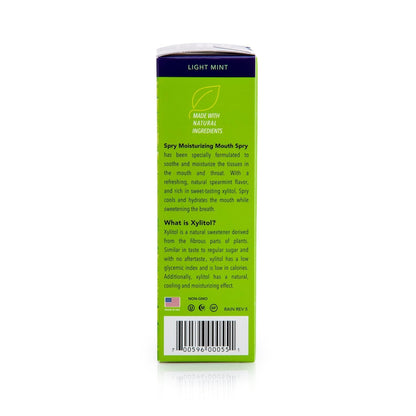 Spry Natural Xylitol Dry Mouth Spray – On-The-Go Spearmint, Non-GMO, Gluten-Free (Pack of 2, 4.5 fl oz)