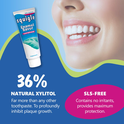 Squigle Enamel Saver Toothpaste (12 Pack) – Canker Sore Prevention & Sensitive Mouth Care