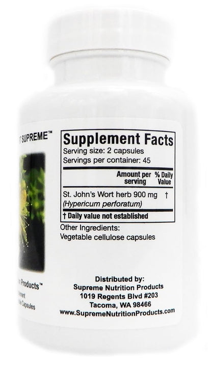 Supreme Nutrition St. John’s Wort Supreme – 90 Pure Capsules