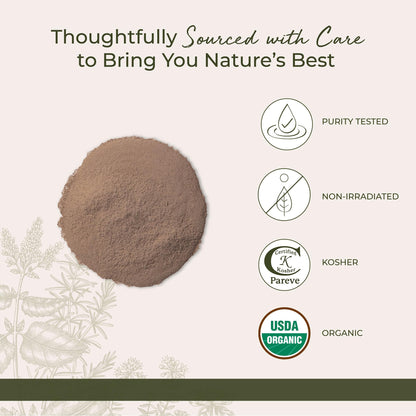 Starwest Burdock Root Powder Organic - 4 oz Pouch | Kosher, Non-GMO
