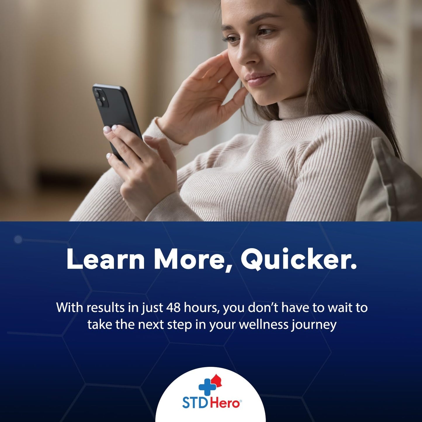 STD Hero At-Home Oral HPV Test Kit for Women and Men - Private Screening