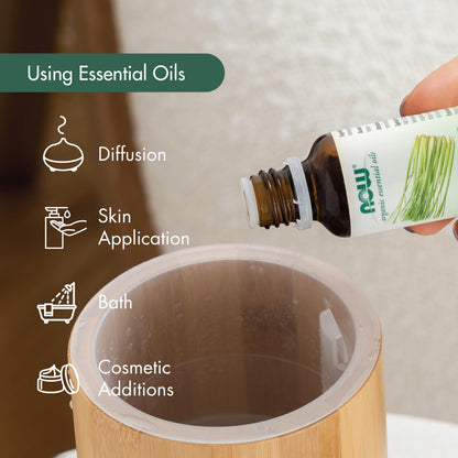 NOW Essential Oils Organic Eucalyptus Globulus Oil — 100% Pure, Steam Distilled, 1 oz