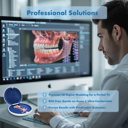 Custom Removable Dentures – Personalized Partial Dentures with Storage Case (1-6 Teeth)
