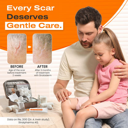 Strataderm Professional Scar Gel | For Old & New Scars, Reduces Redness & Itch