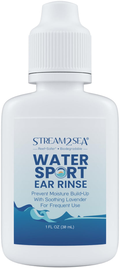 Stream2Sea Water Sport Ear Rinse (3 Pack) – Biodegradable Ear Drops with Oregano & Lavender Oils