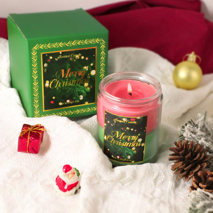 STRN Handmade Christmas Candle Gift - Cedar & Apple Cinnamon Soy Wax (200g)