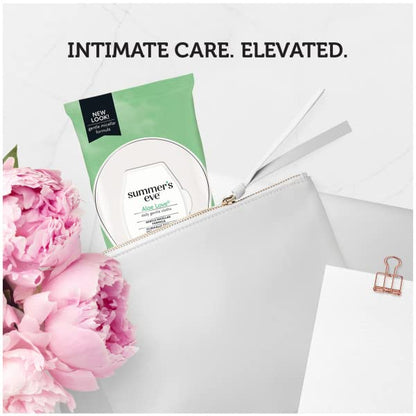 Summer's Eve Aloe Love Cleansing Cloths – 32 Count, 6 Pack | Gentle, pH-Balanced Wipes