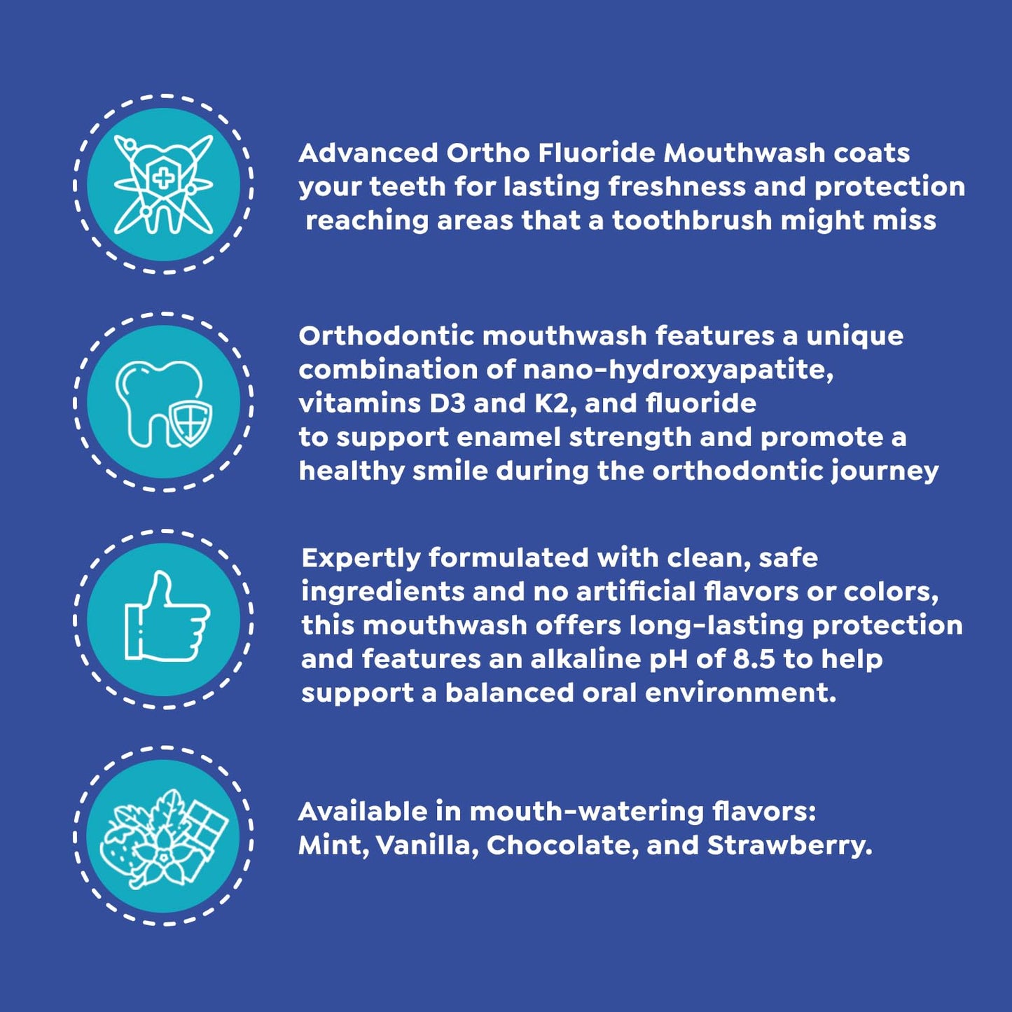 SuperMouth Ortho Mouthwash – Fluoride + Nano-Hydroxyapatite for Braces