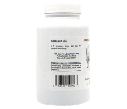 Supreme Nutrition Grass Fed Sheep Liver, 120 Pure Ovine Liver Capsules