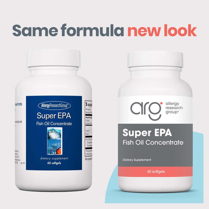 Allergy Research Group Super EPA - Omega-3 Fish Oil (EPA & DHA) | 60 Count