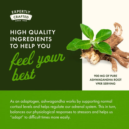 Swanson Ashwagandha Powder Supplement - 450mg, 100 Capsules | Stress & Energy