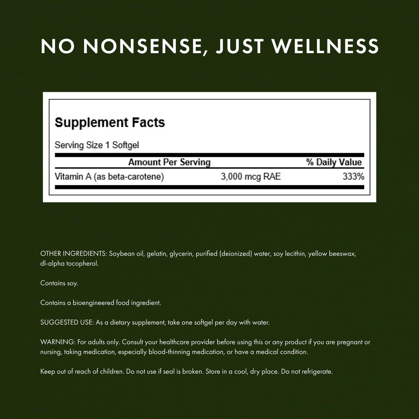 Swanson Beta-Carotene 250 Softgels - 3000mcg Vitamin A for Immune, Eye & Skin Health - 2 Pack