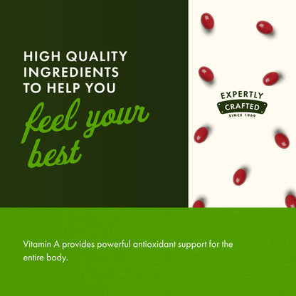 Swanson Beta-Carotene Vitamin A 25000 IU Softgels – Skin, Eye & Immune Support | 7500 mcg (300 Softgels)