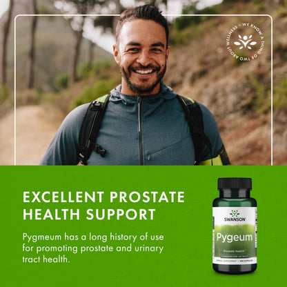Swanson Pygeum - Prostate Health, Bladder & Urinary Support (4 Pack, 125 mg, 100 Capsules)