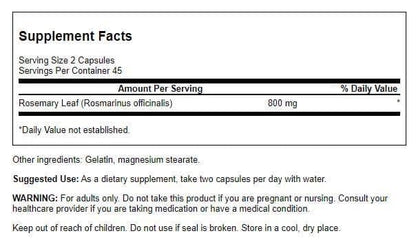 Swanson Rosemary 400 mg – Immune Support (90 Capsules, 2 Pack)