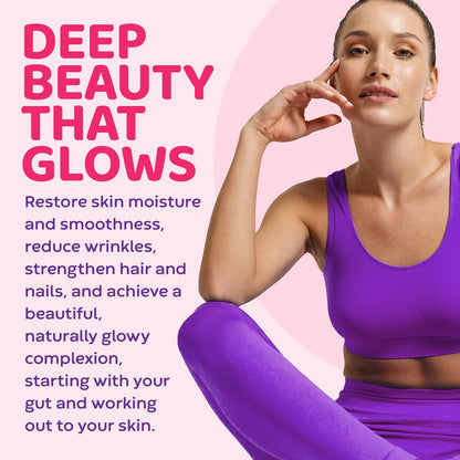 Sweet N Glow Zero Calorie Sugar Free Sweet'Ner with Collagen – 30 Servings Salted Carmel