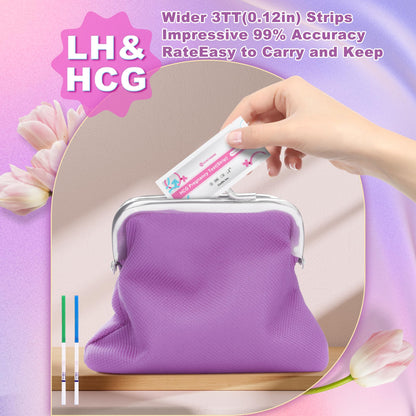 SYNTHGENE Ovulation & Pregnancy Test Kit – LH 25 & HCG 10, 25 Ovulation & 10 Pregnancy Tests, 35 Urine Cups