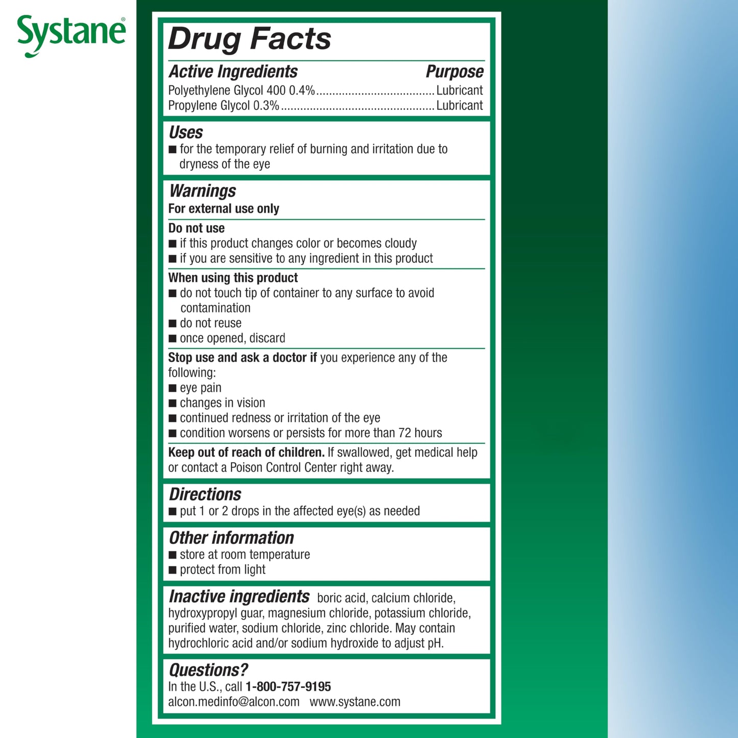 Systane Eye Lubricant Drops 1 oz — Lasting Moisture & Gentle Comfort