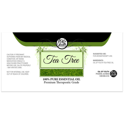 Oil of Youth Tea Tree Essential Oil 16oz Bulk – Pure Therapeutic Grade