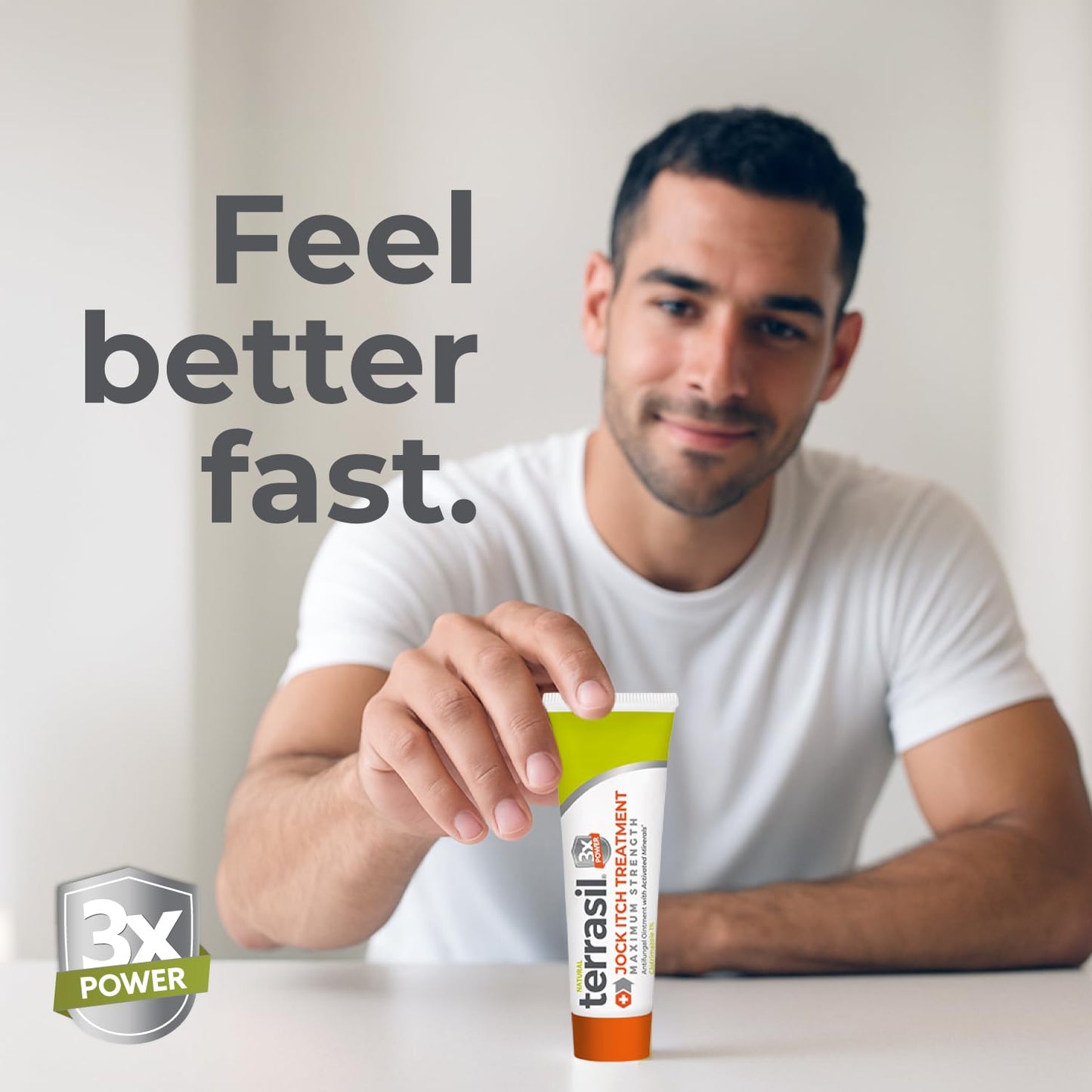 Terrasil Jock Itch Treatment Extra Strength - Clinically Proven 1% Clotrimazole
