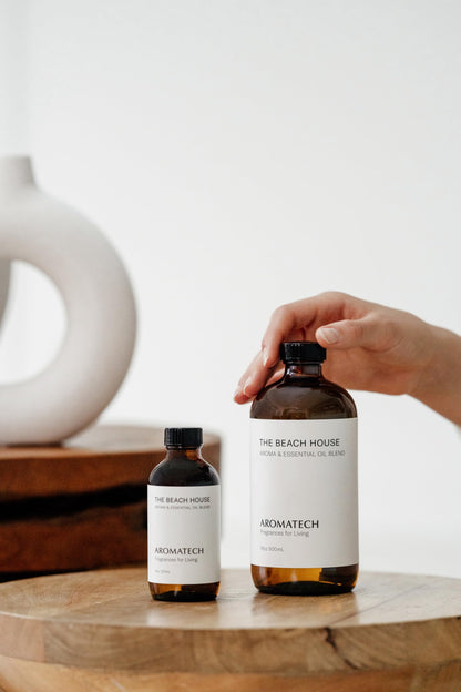 AromaTech The Beach House Essential Oil Blend – Bergamot, Coconut Milk & Sandalwood | 4 fl oz (120 mL)