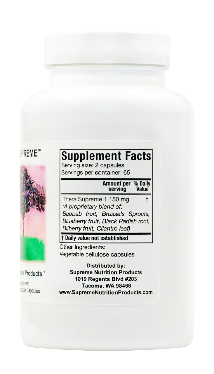 Supreme Nutrition Thera Supreme 130 Vegetarian Herbal Capsules