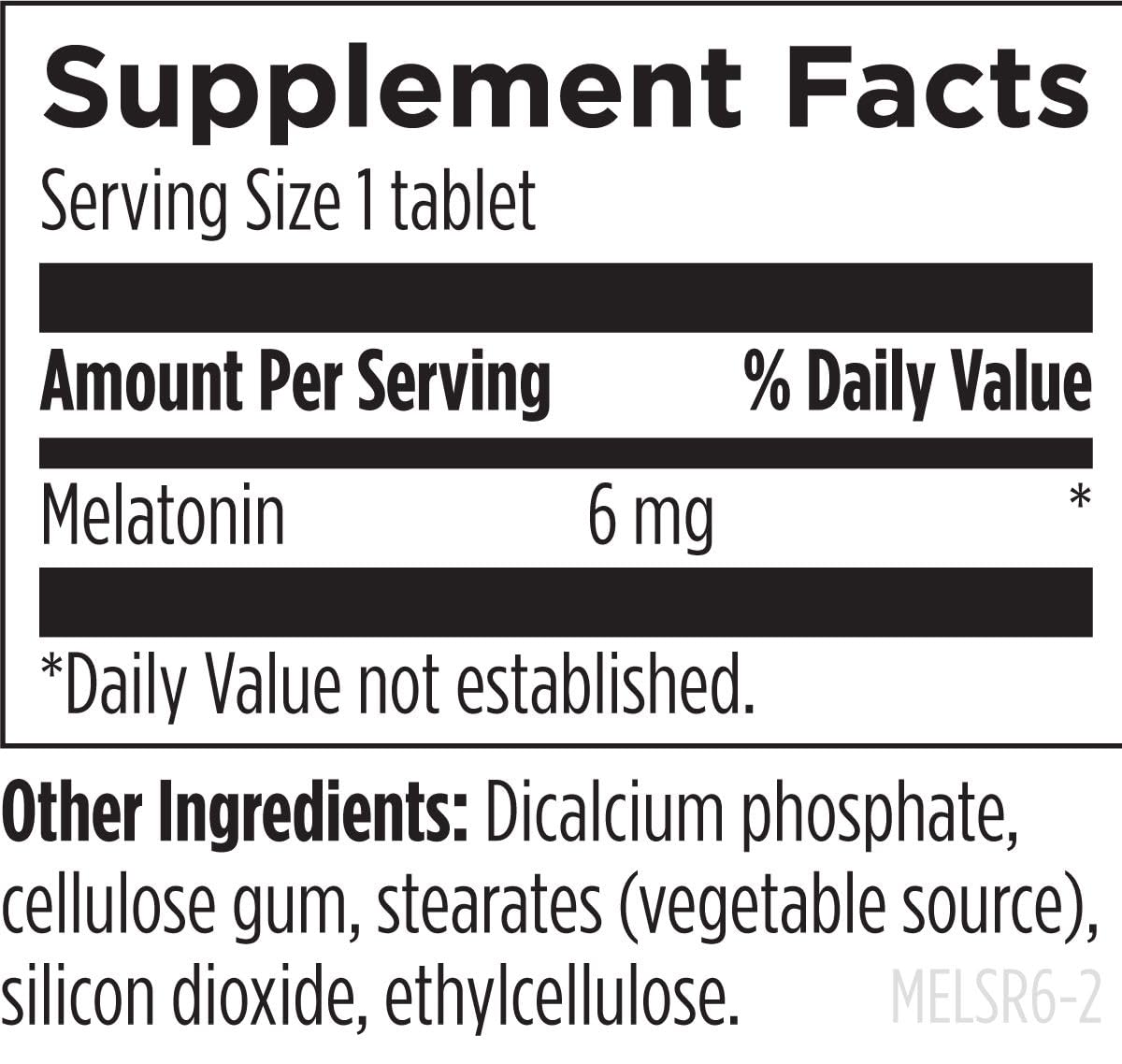 Time Release Melatonin SRT 6mg – Designs for Health | Vegan & Non-GMO (60 Tablets)